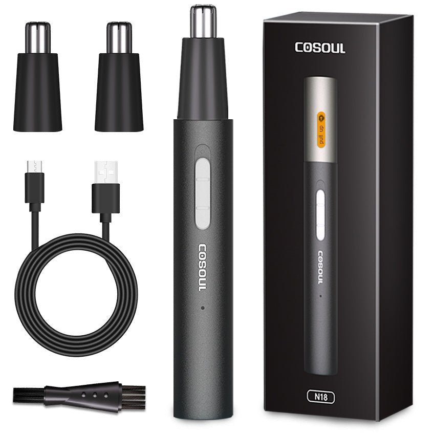 Painless Rechargeable Nose Hair Trimmer - Washable Cutter Head For Men And Women - Holiday Gift Father's Day Gift - The Savvy ShopperThe Savvy ShopperThe Savvy ShopperPainless Rechargeable Nose Hair Trimmer - Washable Cutter Head For Men And Women - Holiday Gift Father's Day Gift