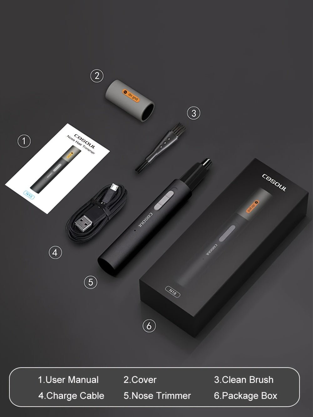 Painless Rechargeable Nose Hair Trimmer - Washable Cutter Head For Men And Women - Holiday Gift Father's Day Gift - The Savvy ShopperThe Savvy ShopperThe Savvy ShopperPainless Rechargeable Nose Hair Trimmer - Washable Cutter Head For Men And Women - Holiday Gift Father's Day Gift