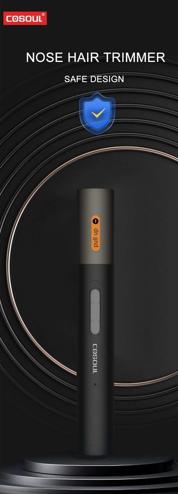 Painless Rechargeable Nose Hair Trimmer - Washable Cutter Head For Men And Women - Holiday Gift Father's Day Gift - The Savvy ShopperThe Savvy ShopperThe Savvy ShopperPainless Rechargeable Nose Hair Trimmer - Washable Cutter Head For Men And Women - Holiday Gift Father's Day Gift