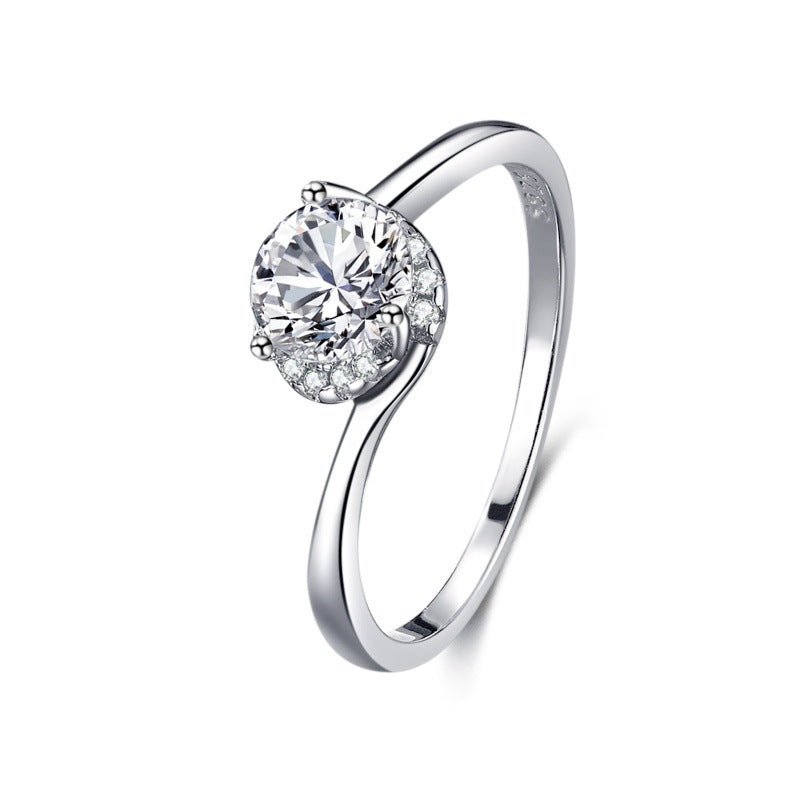 S925 Silver Classic Micro - inlaid Diamond Ring - The Savvy ShopperThe Savvy ShopperDropshipmanS925 Silver Classic Micro - inlaid Diamond Ring