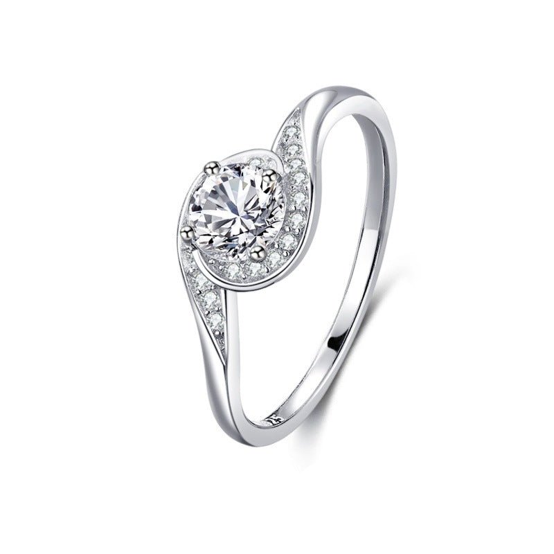 S925 Silver Classic Micro - inlaid Diamond Ring - The Savvy ShopperThe Savvy ShopperDropshipmanS925 Silver Classic Micro - inlaid Diamond Ring