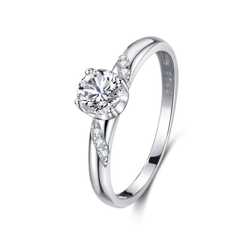 S925 Silver Classic Micro - inlaid Diamond Ring - The Savvy ShopperThe Savvy ShopperDropshipmanS925 Silver Classic Micro - inlaid Diamond Ring