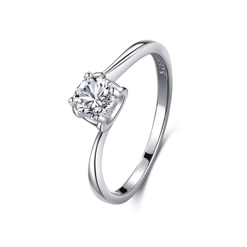 S925 Silver Classic Micro - inlaid Diamond Ring - The Savvy ShopperThe Savvy ShopperDropshipmanS925 Silver Classic Micro - inlaid Diamond Ring