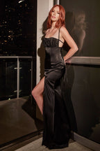 Satin Fitted Dress - The Savvy ShopperThe Savvy ShopperTux - USANight OutSatin Fitted Dress