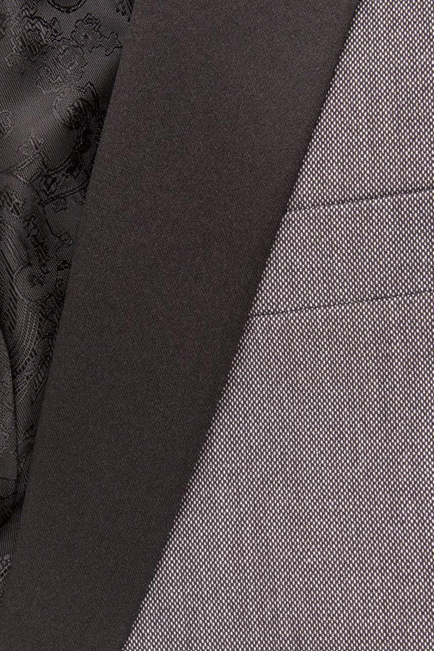 "Sebastian" Grey Pindot Tuxedo Jacket Shawl (Separates) - The Savvy ShopperThe Savvy ShopperTux - USATuxedos"Sebastian" Grey Pindot Tuxedo Jacket Shawl (Separates)