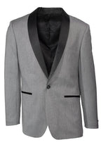 "Sebastian" Grey Pindot Tuxedo Jacket Shawl (Separates) - The Savvy ShopperThe Savvy ShopperTux - USATuxedos"Sebastian" Grey Pindot Tuxedo Jacket Shawl (Separates)