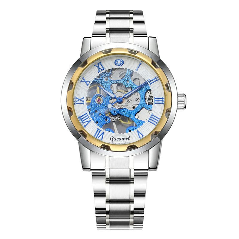Steel Strip Hollow Gold Manual Mechanical Watch - The Savvy ShopperThe Savvy ShopperDropshipmanSteel Strip Hollow Gold Manual Mechanical Watch