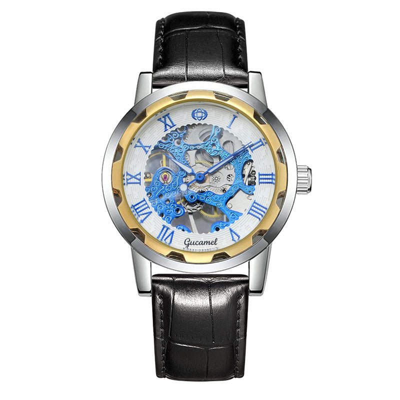 Steel Strip Hollow Gold Manual Mechanical Watch - The Savvy ShopperThe Savvy ShopperDropshipmanSteel Strip Hollow Gold Manual Mechanical Watch