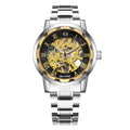 Steel Strip Hollow Gold Manual Mechanical Watch - The Savvy ShopperThe Savvy ShopperDropshipmanSteel Strip Hollow Gold Manual Mechanical Watch