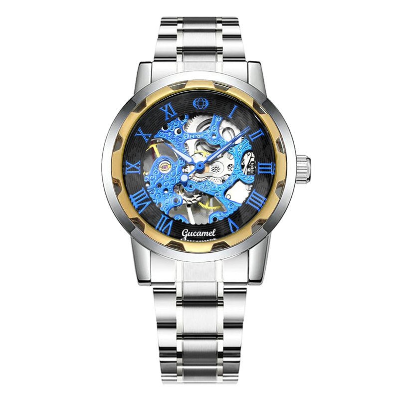 Steel Strip Hollow Gold Manual Mechanical Watch - The Savvy ShopperThe Savvy ShopperDropshipmanSteel Strip Hollow Gold Manual Mechanical Watch