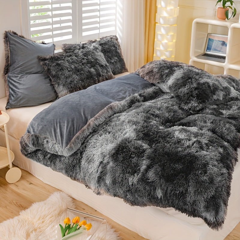 [Tie Dye Duvet Set] 3pcs Y2K Tie Dye Plush Duvet Cover Set - Soft & Warm Bedding Set - 1 Duvet Cover + 2 Pillowcase - The Savvy ShopperThe Savvy ShopperThe Savvy Shopper[Tie Dye Duvet Set] 3pcs Y2K Tie Dye Plush Duvet Cover Set - Soft & Warm Bedding Set - 1 Duvet Cover + 2 Pillowcase