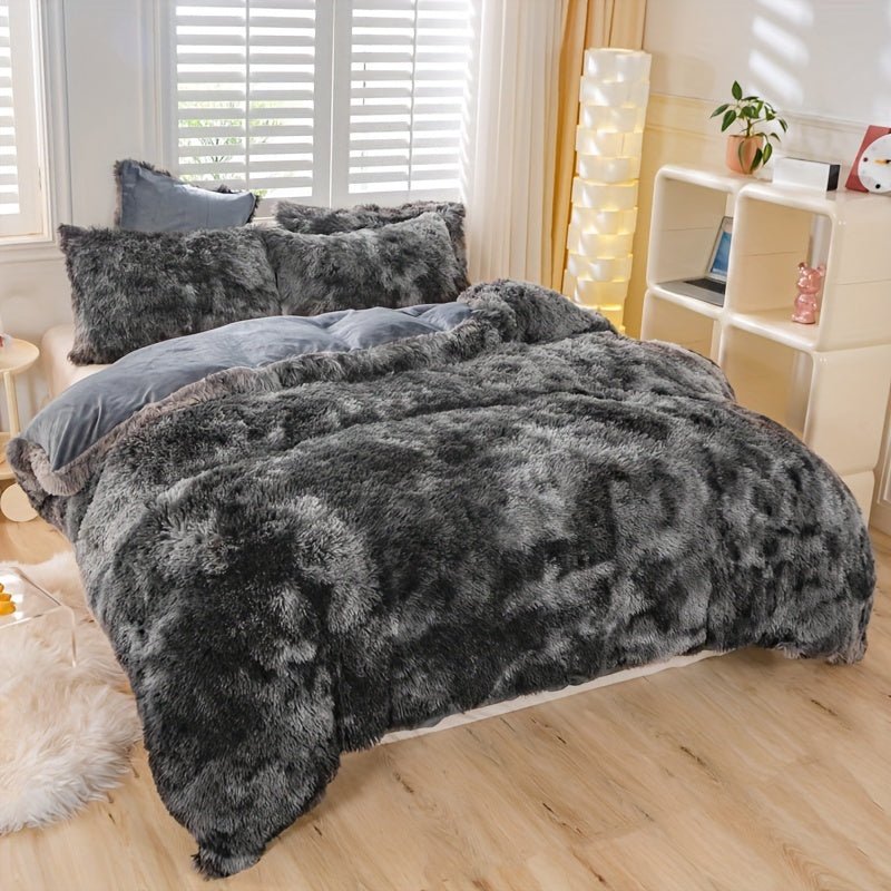 [Tie Dye Duvet Set] 3pcs Y2K Tie Dye Plush Duvet Cover Set - Soft & Warm Bedding Set - 1 Duvet Cover + 2 Pillowcase - The Savvy ShopperThe Savvy ShopperThe Savvy Shopper[Tie Dye Duvet Set] 3pcs Y2K Tie Dye Plush Duvet Cover Set - Soft & Warm Bedding Set - 1 Duvet Cover + 2 Pillowcase