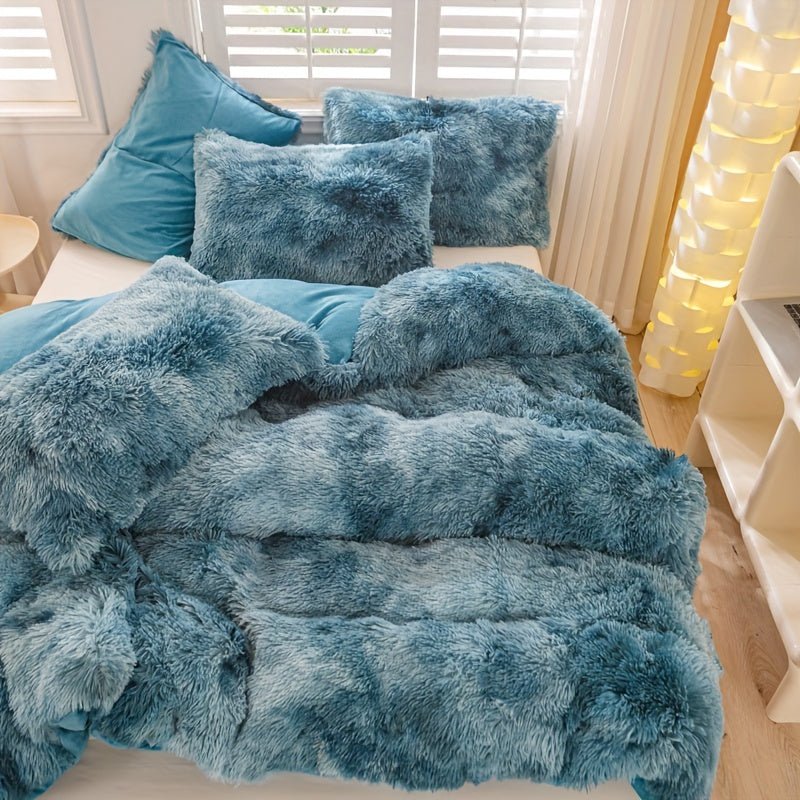 [Tie Dye Duvet Set] 3pcs Y2K Tie Dye Plush Duvet Cover Set - Soft & Warm Bedding Set - 1 Duvet Cover + 2 Pillowcase - The Savvy ShopperThe Savvy ShopperThe Savvy Shopper[Tie Dye Duvet Set] 3pcs Y2K Tie Dye Plush Duvet Cover Set - Soft & Warm Bedding Set - 1 Duvet Cover + 2 Pillowcase