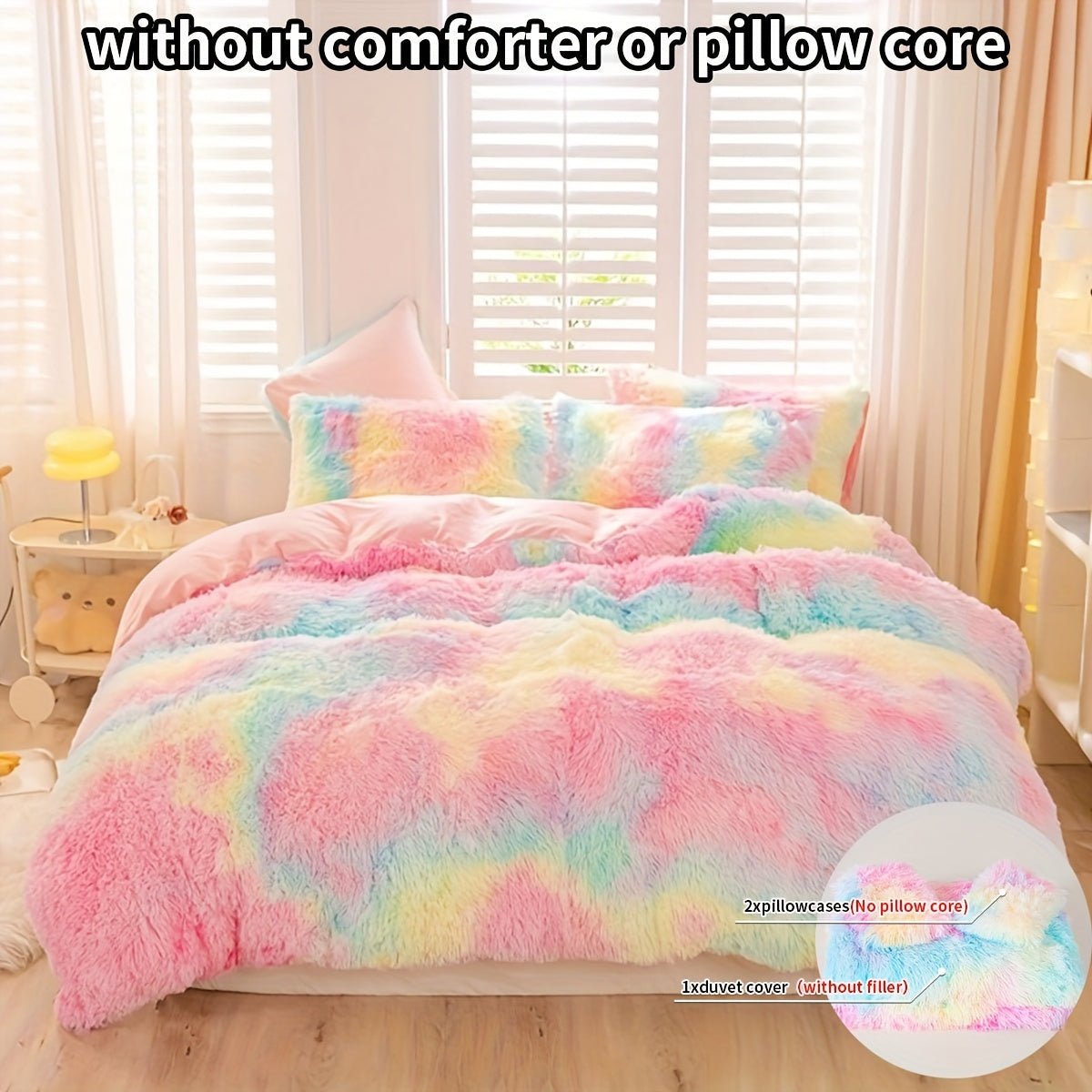 [Tie Dye Duvet Set] 3pcs Y2K Tie Dye Plush Duvet Cover Set - Soft & Warm Bedding Set - 1 Duvet Cover + 2 Pillowcase - The Savvy ShopperThe Savvy ShopperThe Savvy Shopper[Tie Dye Duvet Set] 3pcs Y2K Tie Dye Plush Duvet Cover Set - Soft & Warm Bedding Set - 1 Duvet Cover + 2 Pillowcase