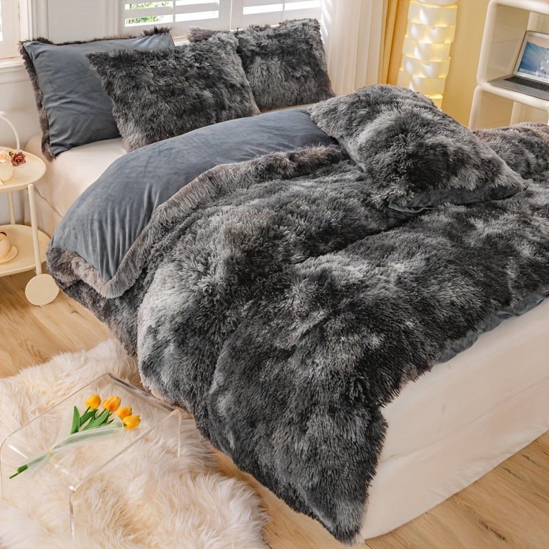 [Tie Dye Duvet Set] 3pcs Y2K Tie Dye Plush Duvet Cover Set - Soft & Warm Bedding Set - 1 Duvet Cover + 2 Pillowcase - The Savvy ShopperThe Savvy ShopperThe Savvy Shopper[Tie Dye Duvet Set] 3pcs Y2K Tie Dye Plush Duvet Cover Set - Soft & Warm Bedding Set - 1 Duvet Cover + 2 Pillowcase