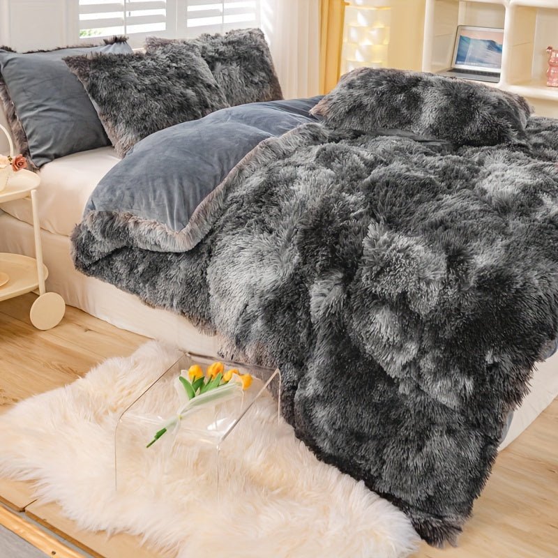 [Tie Dye Duvet Set] 3pcs Y2K Tie Dye Plush Duvet Cover Set - Soft & Warm Bedding Set - 1 Duvet Cover + 2 Pillowcase - The Savvy ShopperThe Savvy ShopperThe Savvy Shopper[Tie Dye Duvet Set] 3pcs Y2K Tie Dye Plush Duvet Cover Set - Soft & Warm Bedding Set - 1 Duvet Cover + 2 Pillowcase