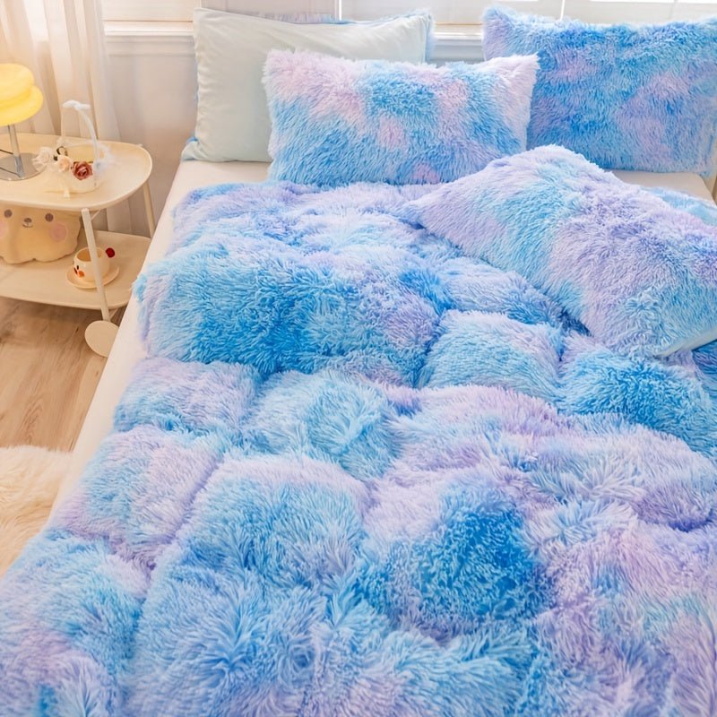 [Tie Dye Duvet Set] 3pcs Y2K Tie Dye Plush Duvet Cover Set - Soft & Warm Bedding Set - 1 Duvet Cover + 2 Pillowcase - The Savvy ShopperThe Savvy ShopperThe Savvy Shopper[Tie Dye Duvet Set] 3pcs Y2K Tie Dye Plush Duvet Cover Set - Soft & Warm Bedding Set - 1 Duvet Cover + 2 Pillowcase