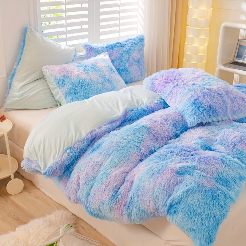 [Tie Dye Duvet Set] 3pcs Y2K Tie Dye Plush Duvet Cover Set - Soft & Warm Bedding Set - 1 Duvet Cover + 2 Pillowcase - The Savvy ShopperThe Savvy ShopperThe Savvy Shopper[Tie Dye Duvet Set] 3pcs Y2K Tie Dye Plush Duvet Cover Set - Soft & Warm Bedding Set - 1 Duvet Cover + 2 Pillowcase