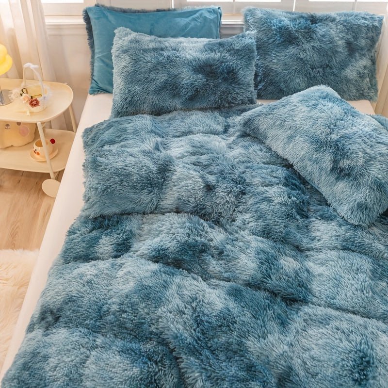 [Tie Dye Duvet Set] 3pcs Y2K Tie Dye Plush Duvet Cover Set - Soft & Warm Bedding Set - 1 Duvet Cover + 2 Pillowcase - The Savvy ShopperThe Savvy ShopperThe Savvy Shopper[Tie Dye Duvet Set] 3pcs Y2K Tie Dye Plush Duvet Cover Set - Soft & Warm Bedding Set - 1 Duvet Cover + 2 Pillowcase