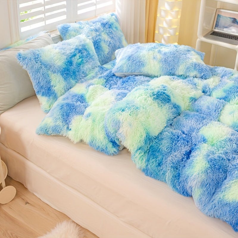 [Tie Dye Duvet Set] 3pcs Y2K Tie Dye Plush Duvet Cover Set - Soft & Warm Bedding Set - 1 Duvet Cover + 2 Pillowcase - The Savvy ShopperThe Savvy ShopperThe Savvy Shopper[Tie Dye Duvet Set] 3pcs Y2K Tie Dye Plush Duvet Cover Set - Soft & Warm Bedding Set - 1 Duvet Cover + 2 Pillowcase