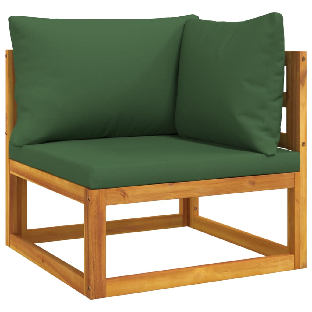 vidaXL 6 Piece Patio Lounge Set with Green Cushions Solid Wood - The Savvy ShopperThe Savvy ShopperVidaXLFurniture > Outdoor Furniture > Outdoor Furniture SetsvidaXL 6 Piece Patio Lounge Set with Green Cushions Solid Wood