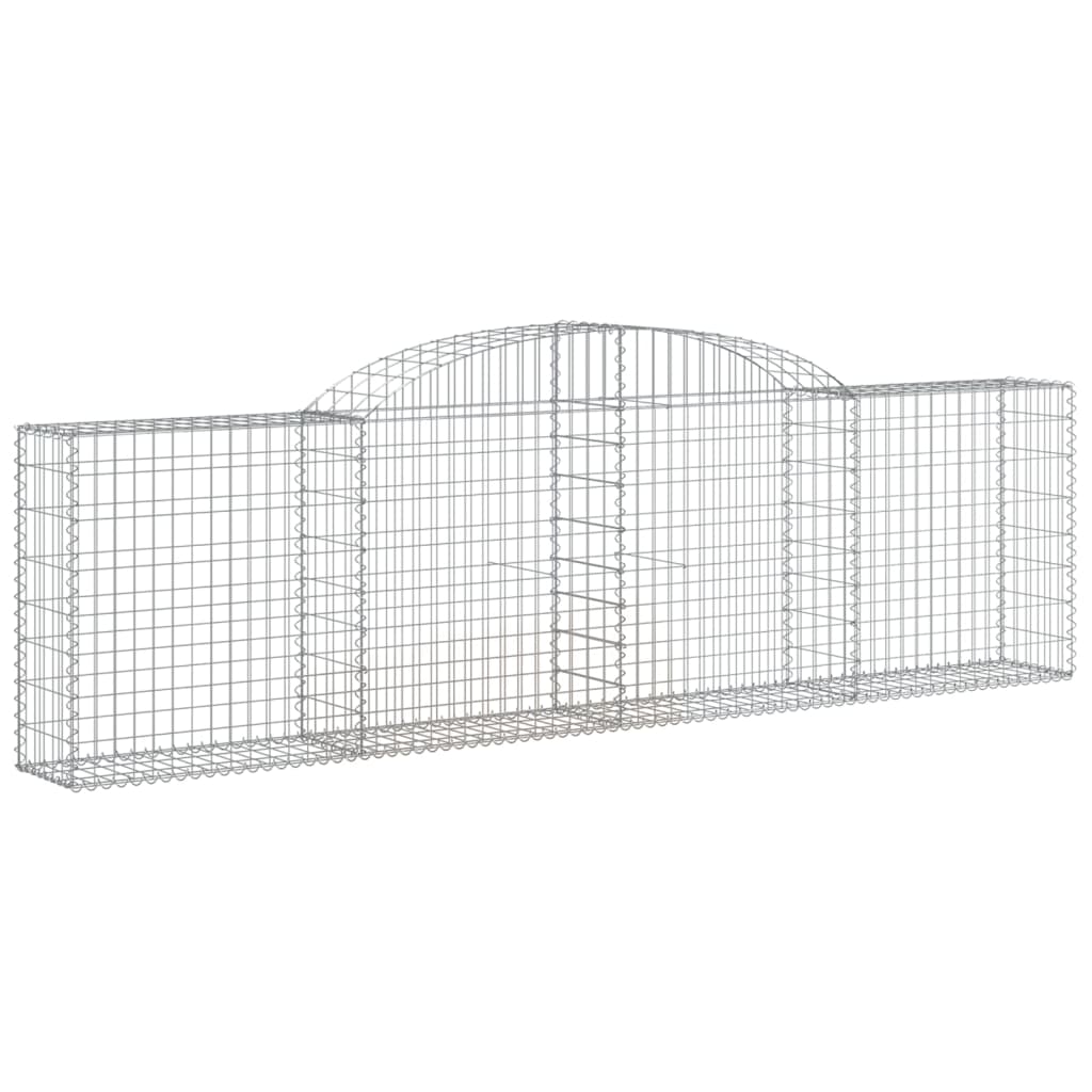vidaXL Arched Gabion Baskets 3 pcs 118.1"x11.8"x31.5"/39.4" Galvanized Iron - The Savvy ShopperThe Savvy ShopperVidaXLHome & Garden > Lawn & Garden > Gardening > Pots & PlantersvidaXL Arched Gabion Baskets 3 pcs 118.1"x11.8"x31.5"/39.4" Galvanized Iron