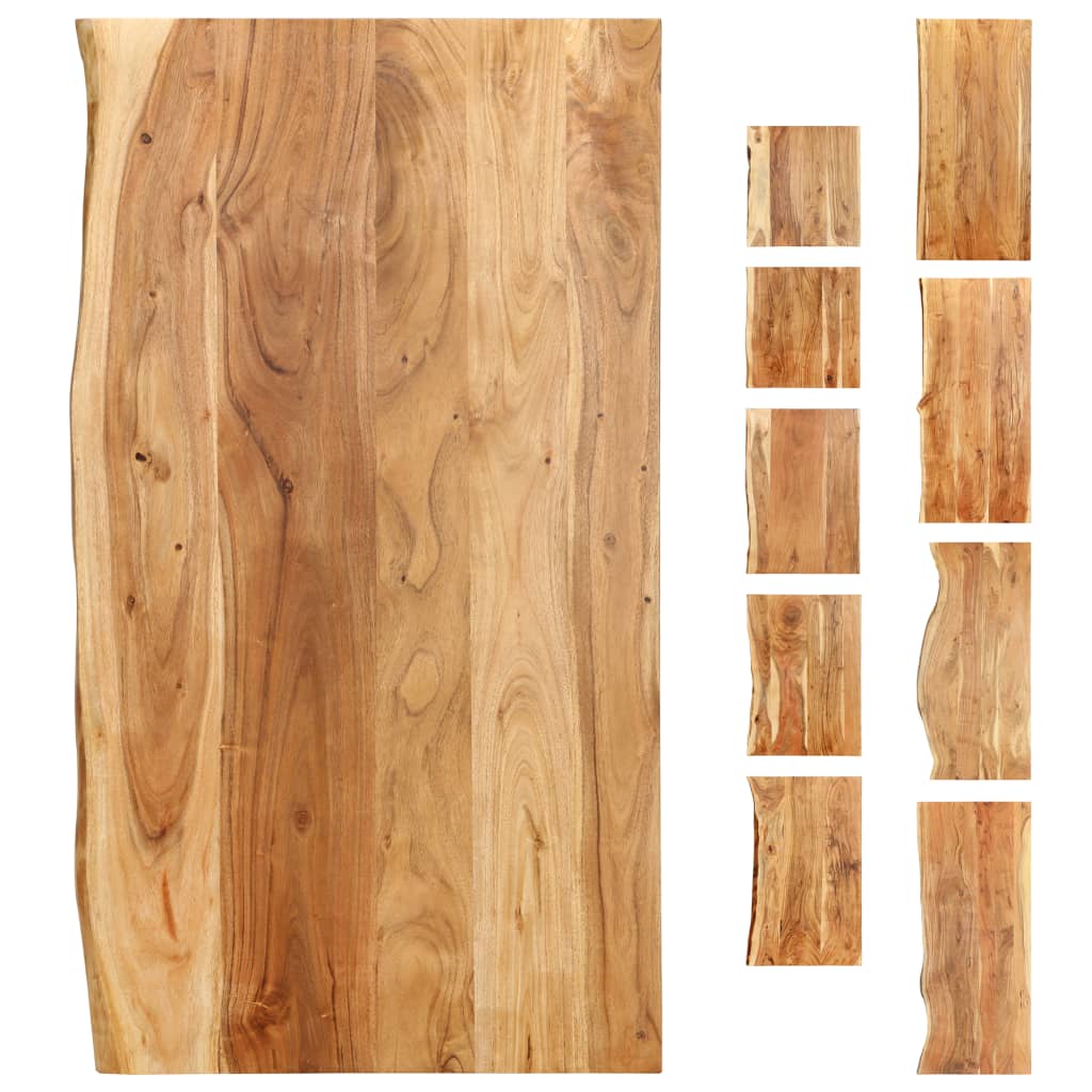 vidaXL Bath Counter Top Wooden Vanity Top with Live Edges Solid Wood Acacia - The Savvy ShopperThe Savvy ShopperVidaXLHardware > Plumbing > Plumbing Fixture Hardware & Parts > Sink AccessoriesvidaXL Bath Counter Top Wooden Vanity Top with Live Edges Solid Wood Acacia