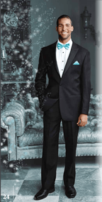 "Vienna" Black Tuxedo Jacket Peak (Separates) - The Savvy ShopperThe Savvy ShopperTux - USATuxedos"Vienna" Black Tuxedo Jacket Peak (Separates)